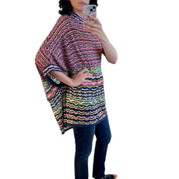 NWOT M Missoni 1 Shoulder  Multi-Colored Tunic top Size 40 (Italian) Size 4 US - Picture 6 of 10